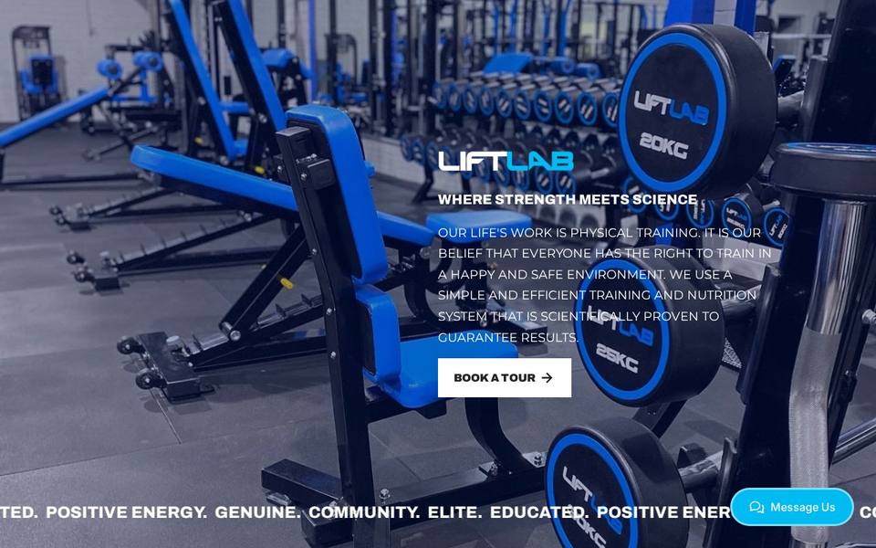 Theliftlab website