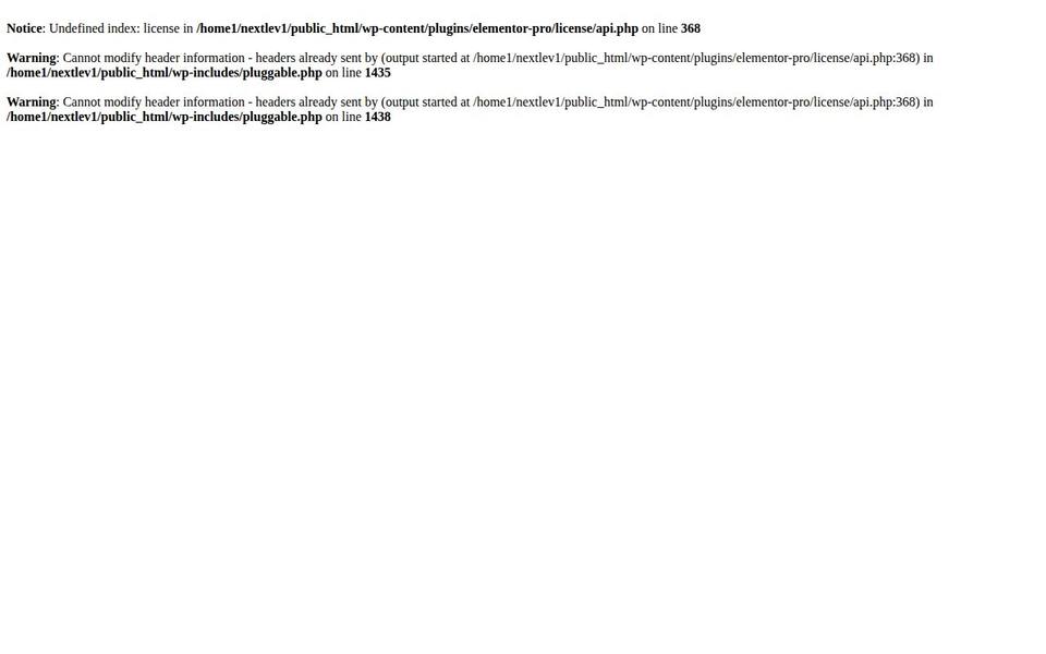 Next Level Gym website