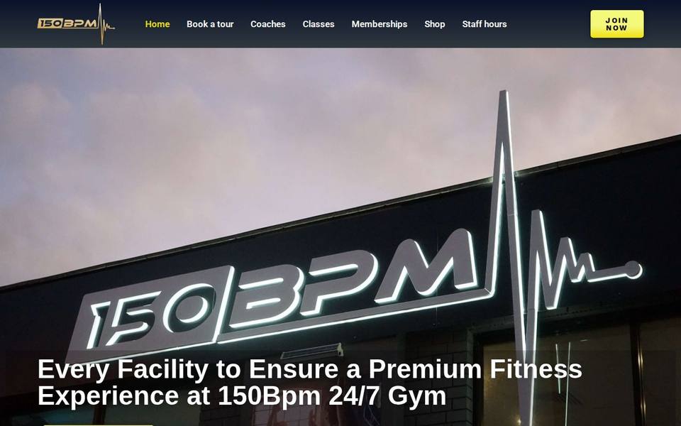 150Bpm 24/7 GYM website