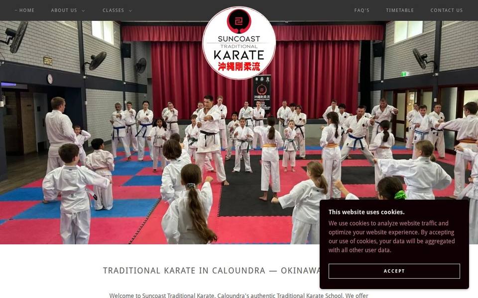 Suncoast Traditional Karate website