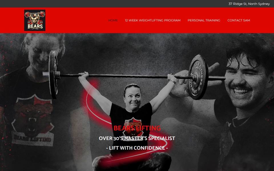 Bears Lifting website