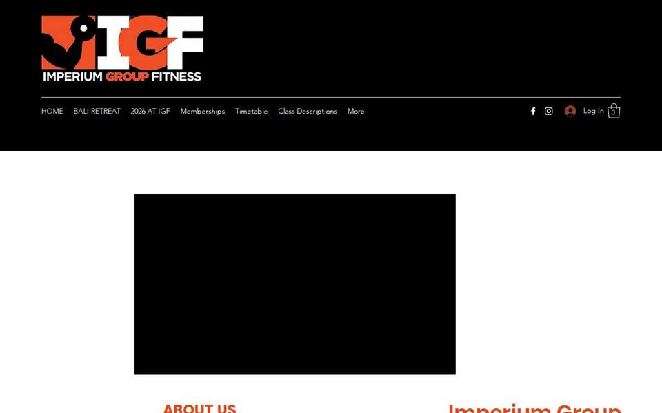 Imperium Group Fitness website