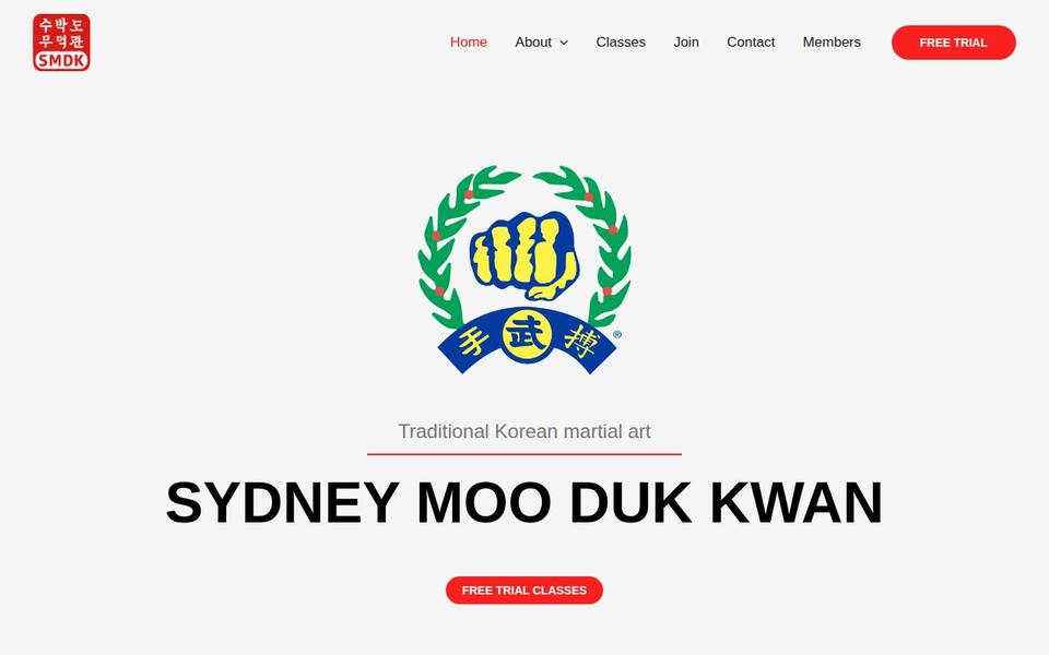 Sydney Moo Duk Kwan website