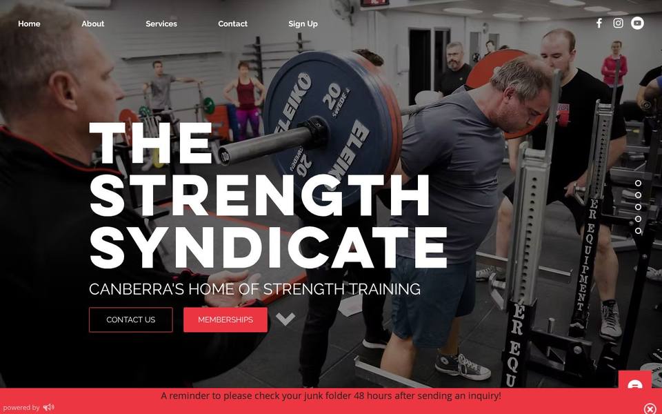The Strength Syndicate website