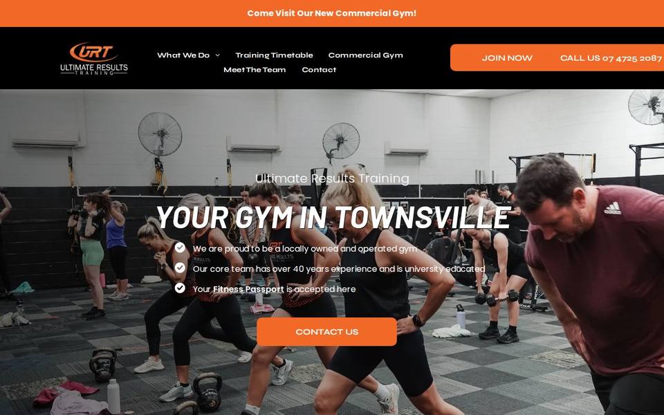 URT Ultimate Results Training website