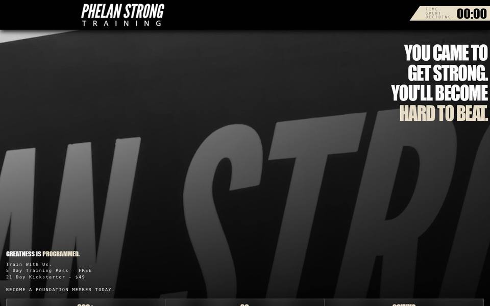 Phelan Strong website