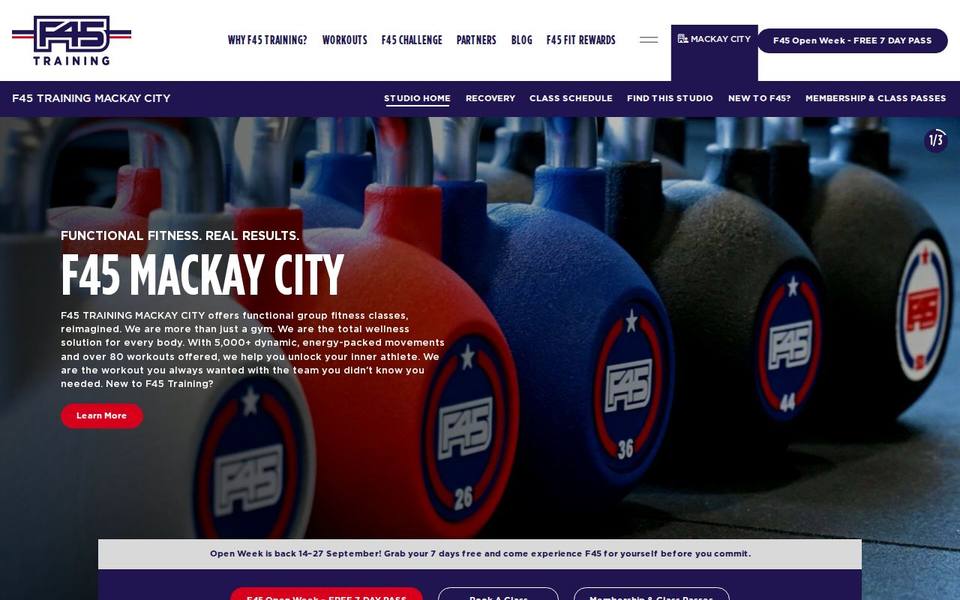 F45 Mackay City website
