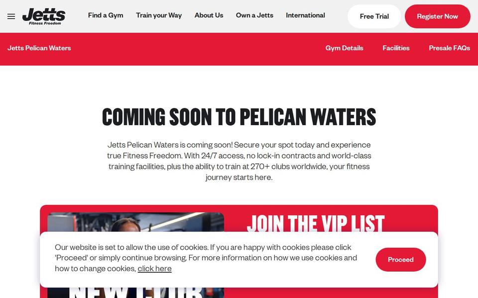 Jetts Pelican Waters website