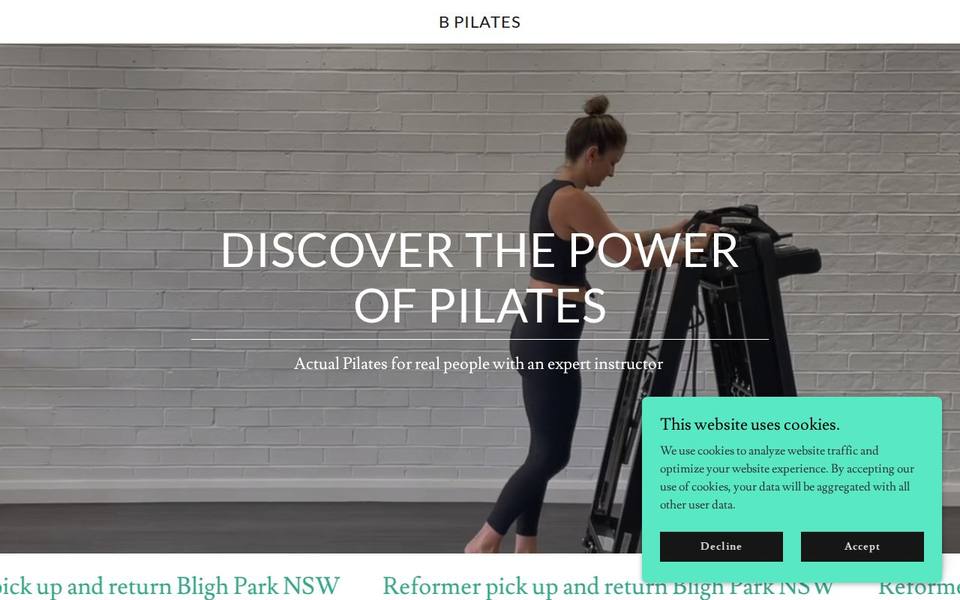 B Pilates website