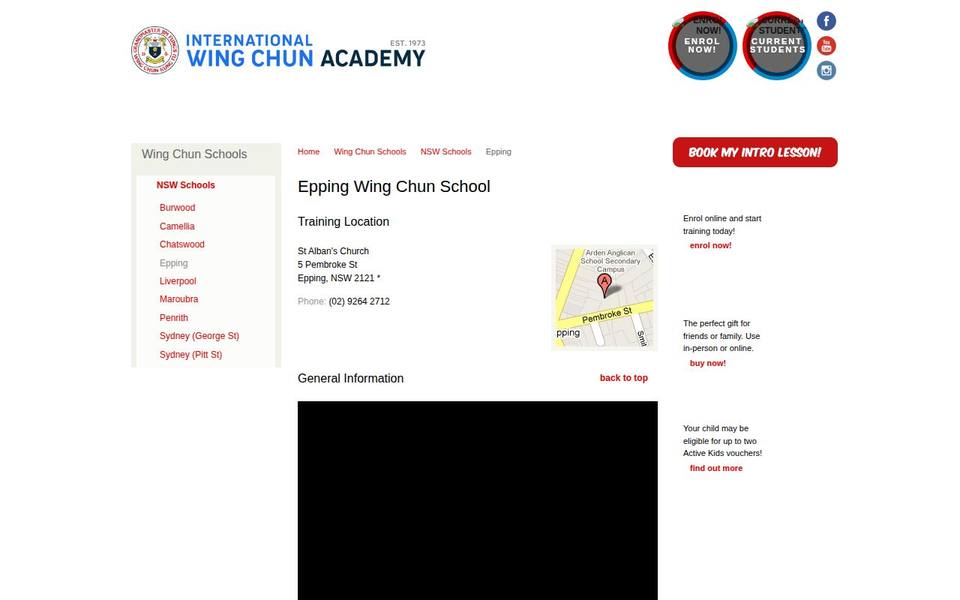 International Wing Chun Academy Epping website