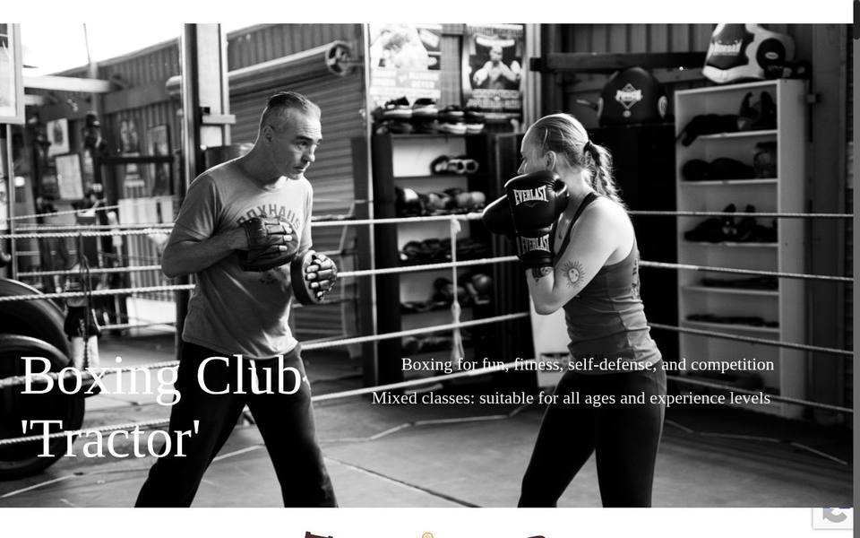 Boxing Club TRACTOR website