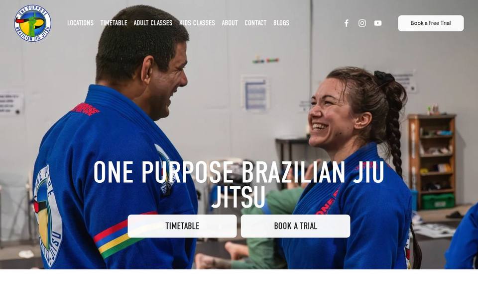 One Purpose Brazilian Jiu-Jitsu website