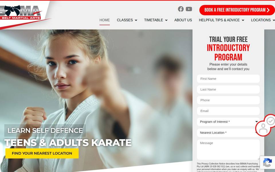 Black Belt Martial Arts website