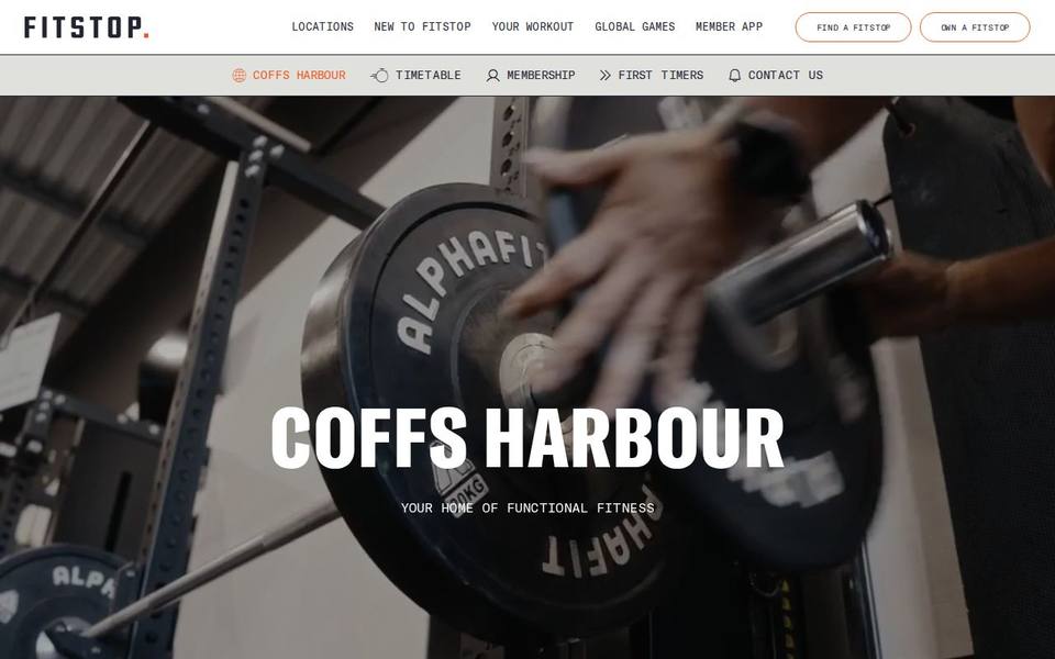 Fitstop Coffs Harbour website
