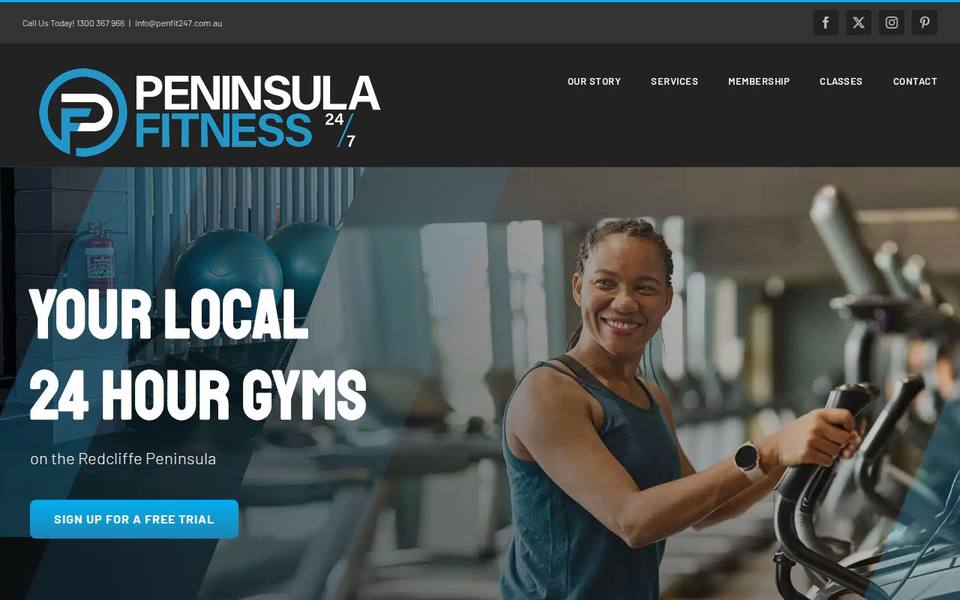 Peninsula Fitness website