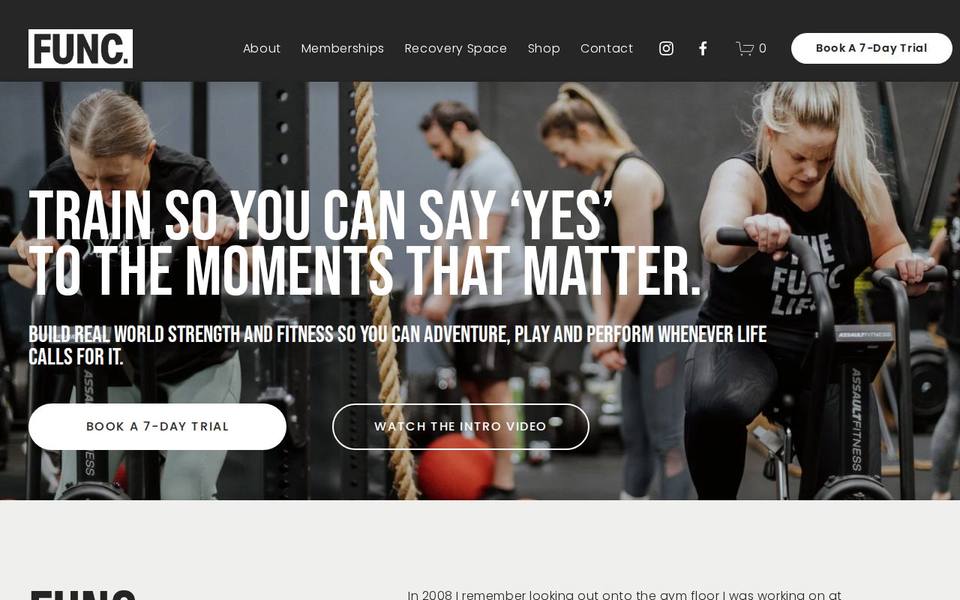 Functional Fitness Australia website