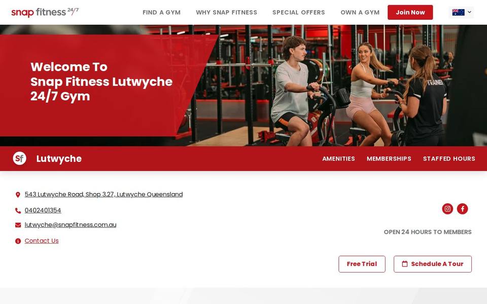 Snap Fitness Lutwyche website