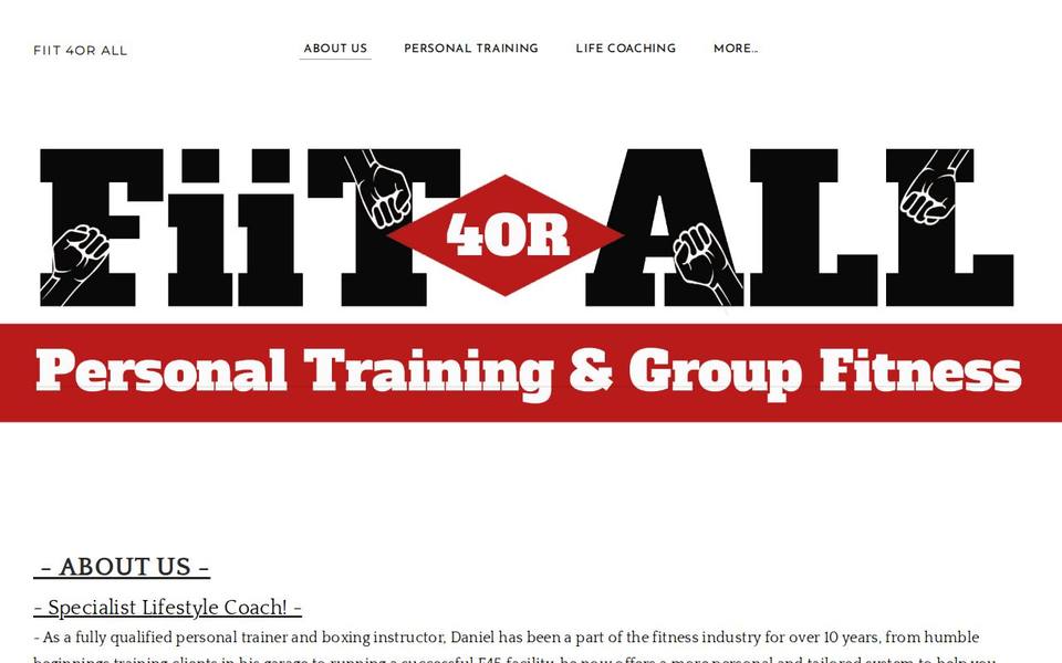 Fiit 4or All website