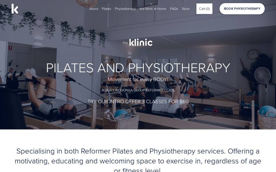the Klinic website