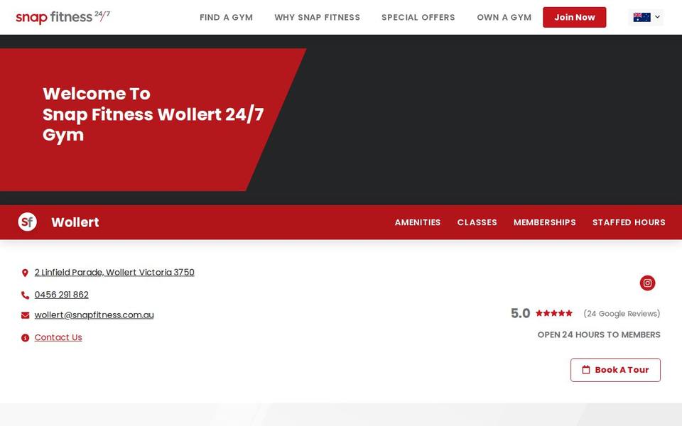 Snap Fitness Wollert website
