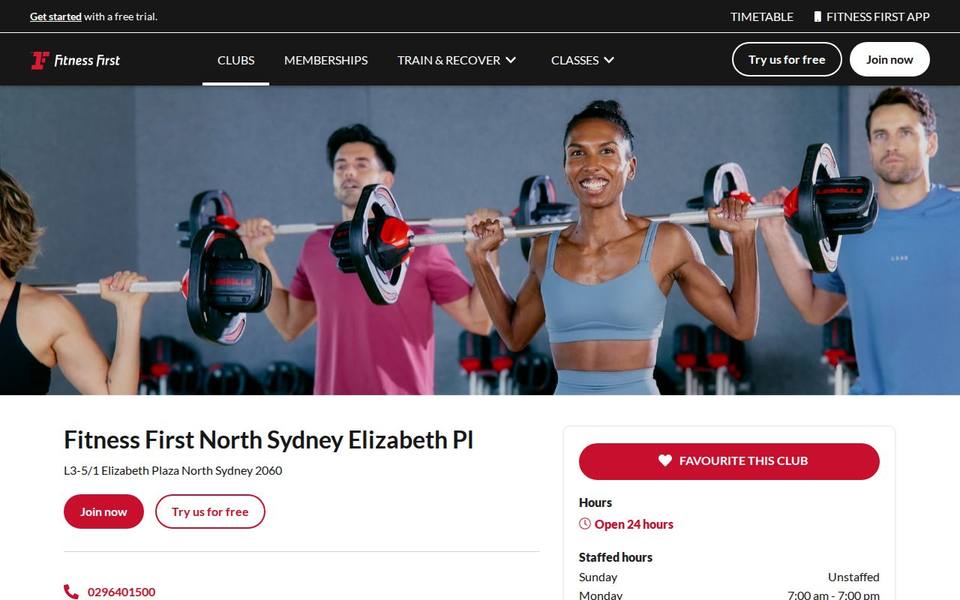 North Sydney Elizabeth Pl website