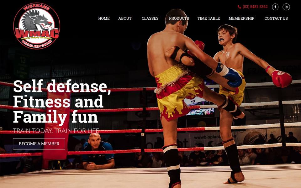 Wickham's Martial Arts website