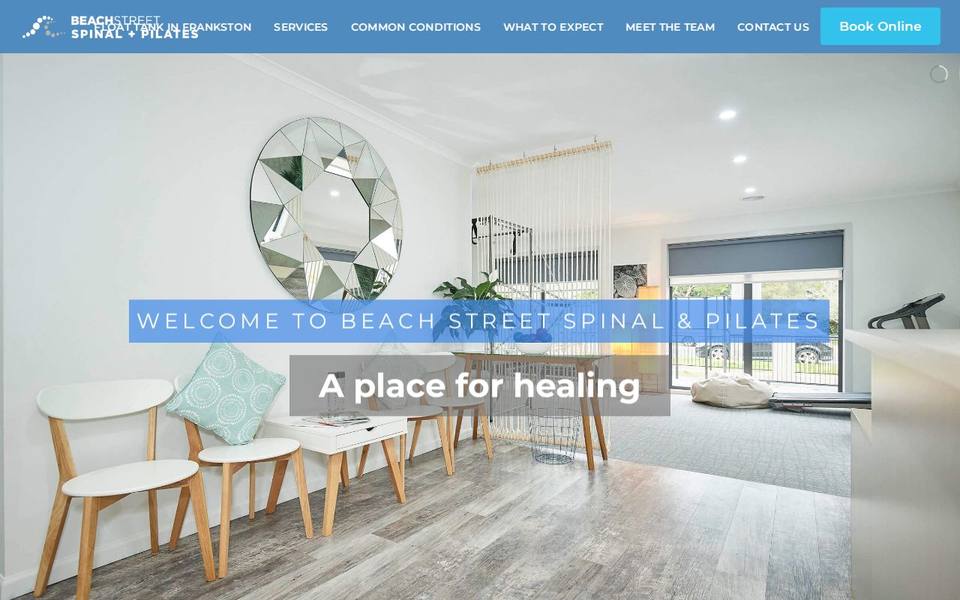 Beach Street Spinal and Pilates website