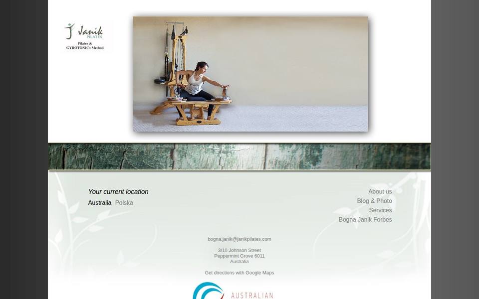 Nicole's Pilates website