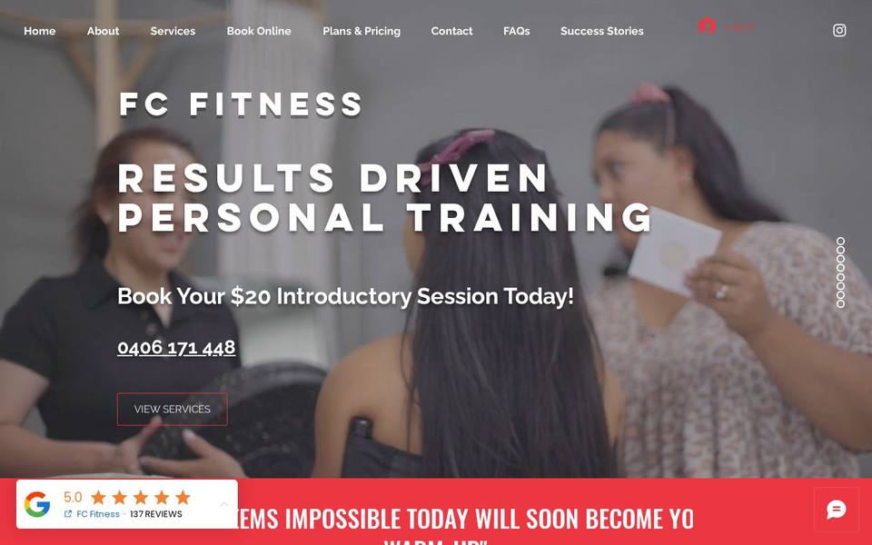 Fion Chan Fitness website
