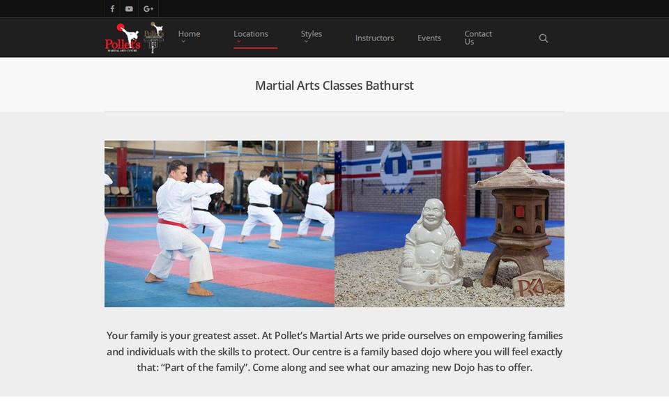 Pollet's Martial Arts Centre website