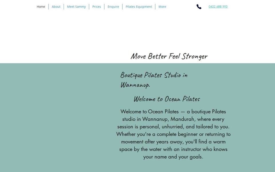 Ocean Pilates website