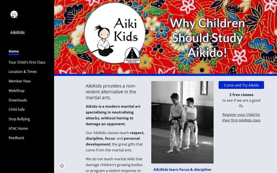 AikiKids website