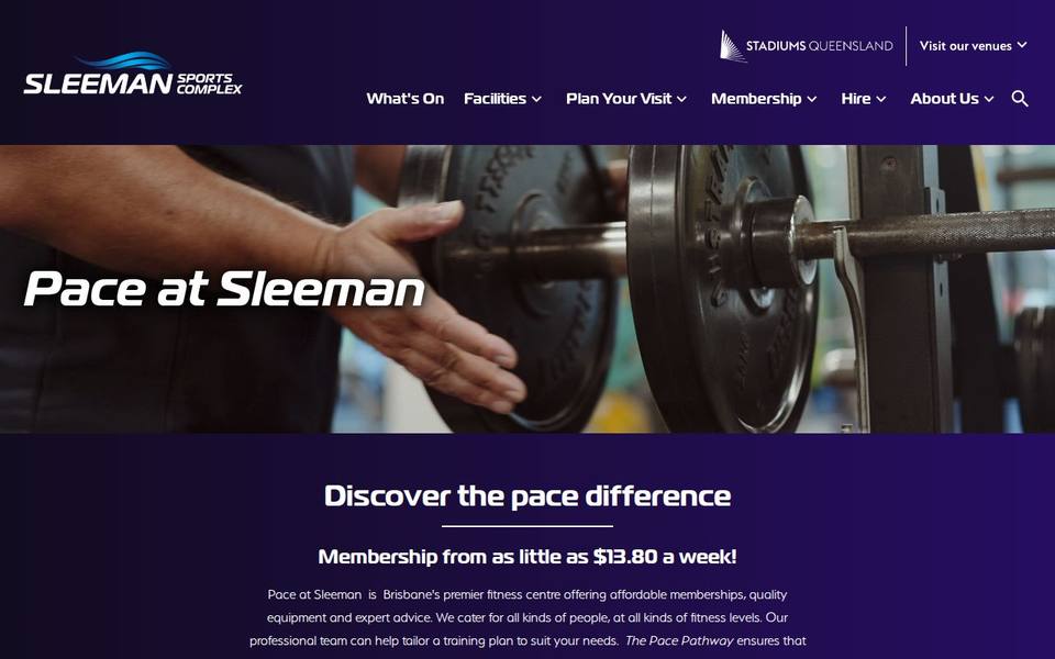 Pace at Sleeman website