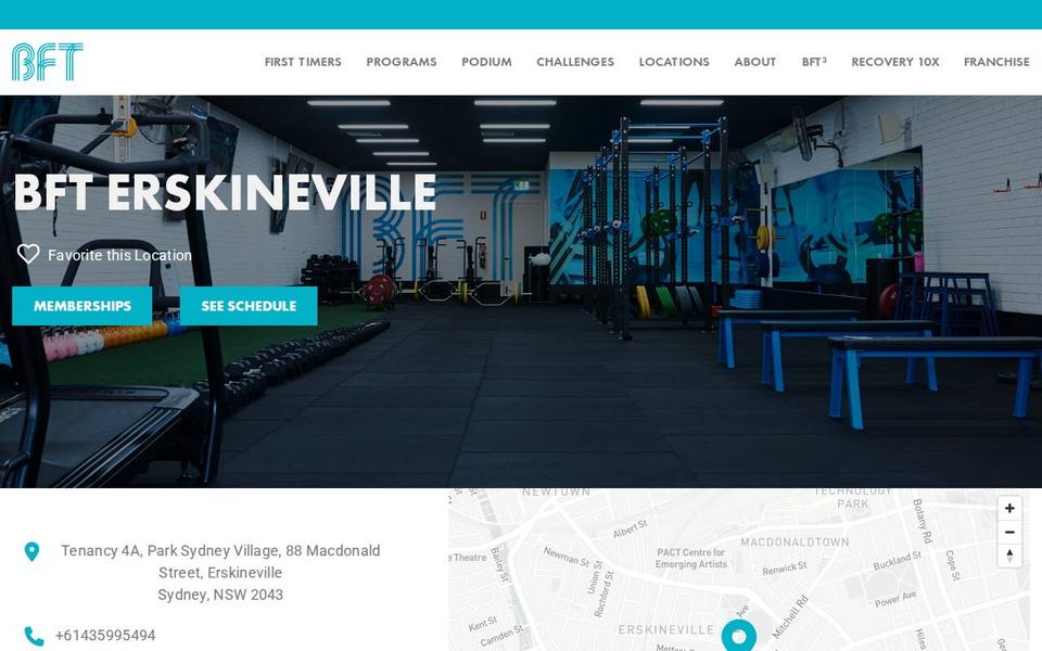 BFT Erskineville website