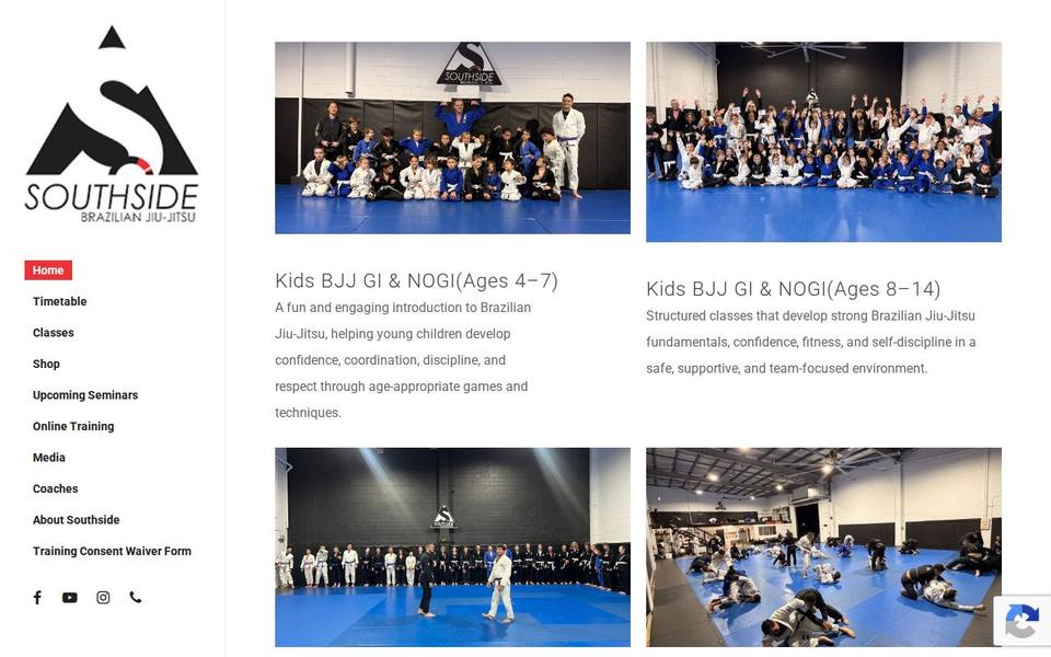 Southside Brazilian Jiu-Jitsu Gold Coast website