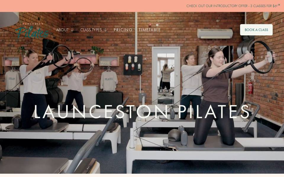 Launceston Pilates website