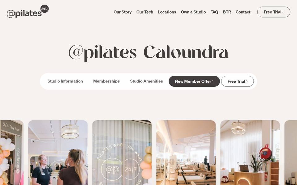 At Pilates 24/7 Caloundra website