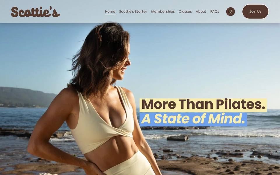 Scottie's Pilates website