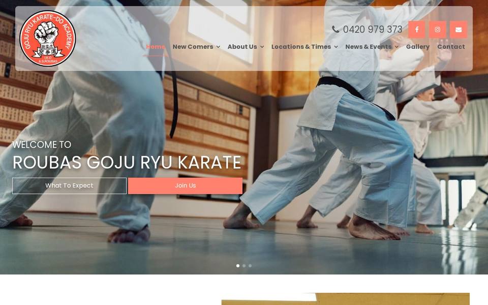 Roubas Carlingford Karate Club website