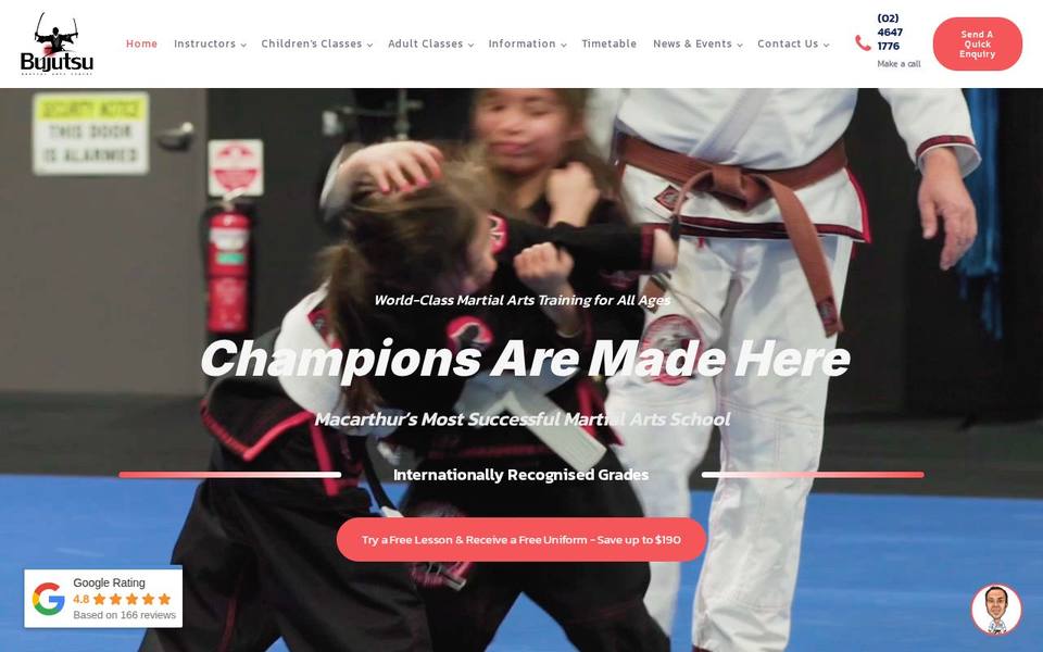 Bujutsu Martial Arts and Fitness Centre website