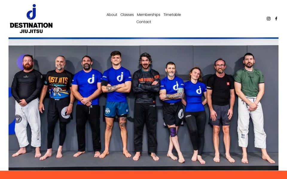 Destination Jiu Jitsu Studio website