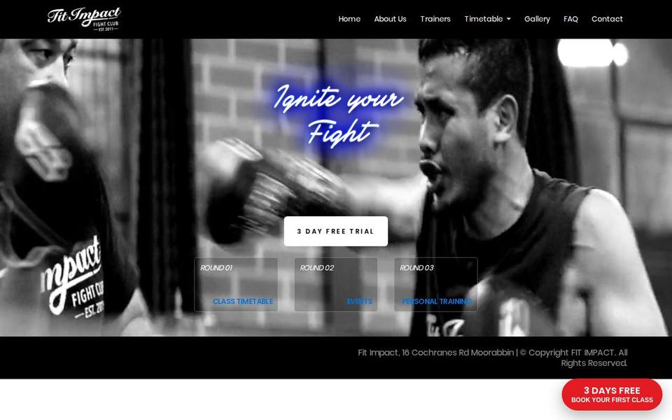 Fit Impact website