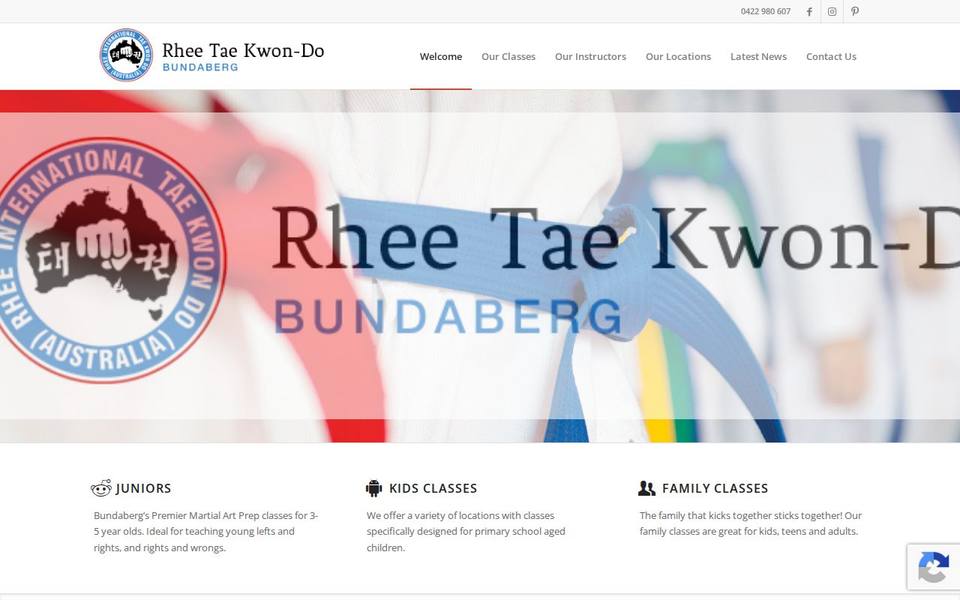 Rhee Tae Kwon Do website