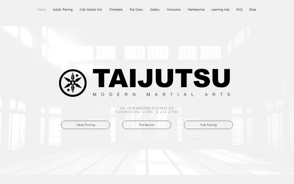Taijutsu Martial Arts website