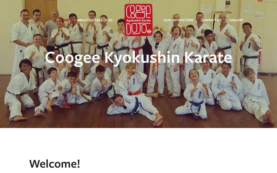 Coogee Kyokushin Karate Dojo website