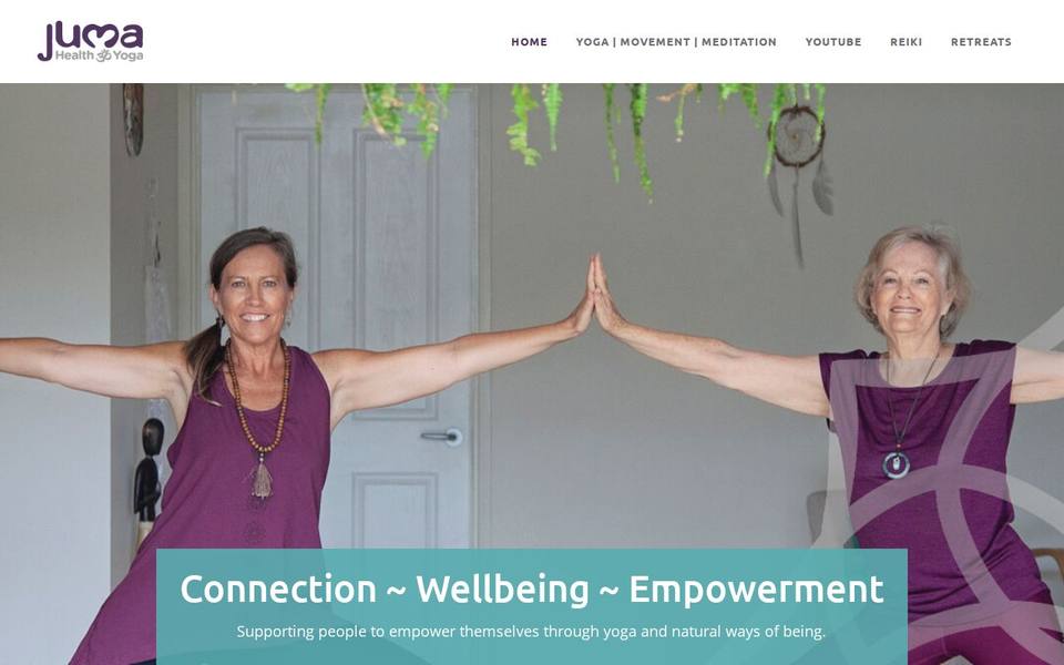 Juma Health & Yoga website