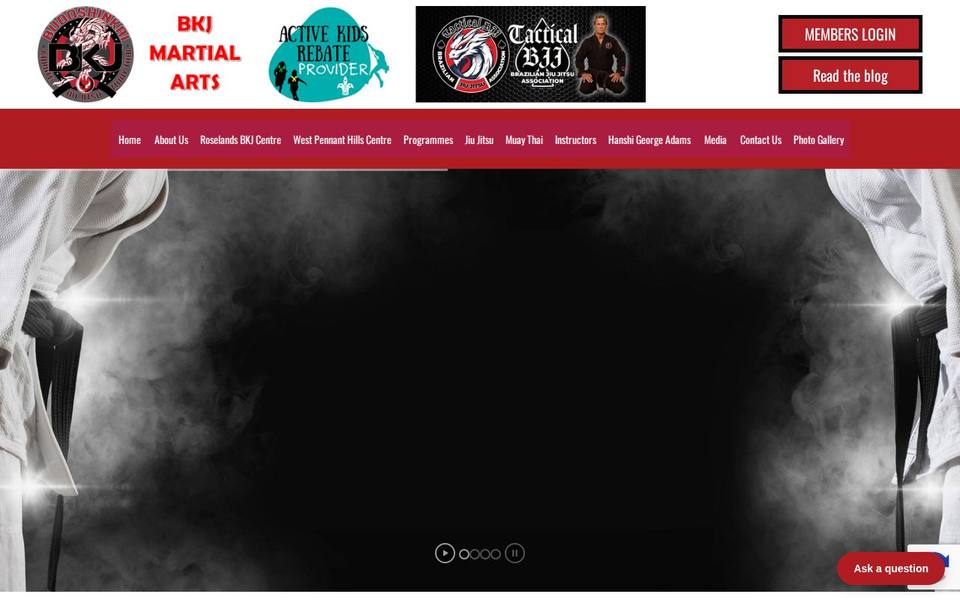 BKJ Martial Arts Centre website