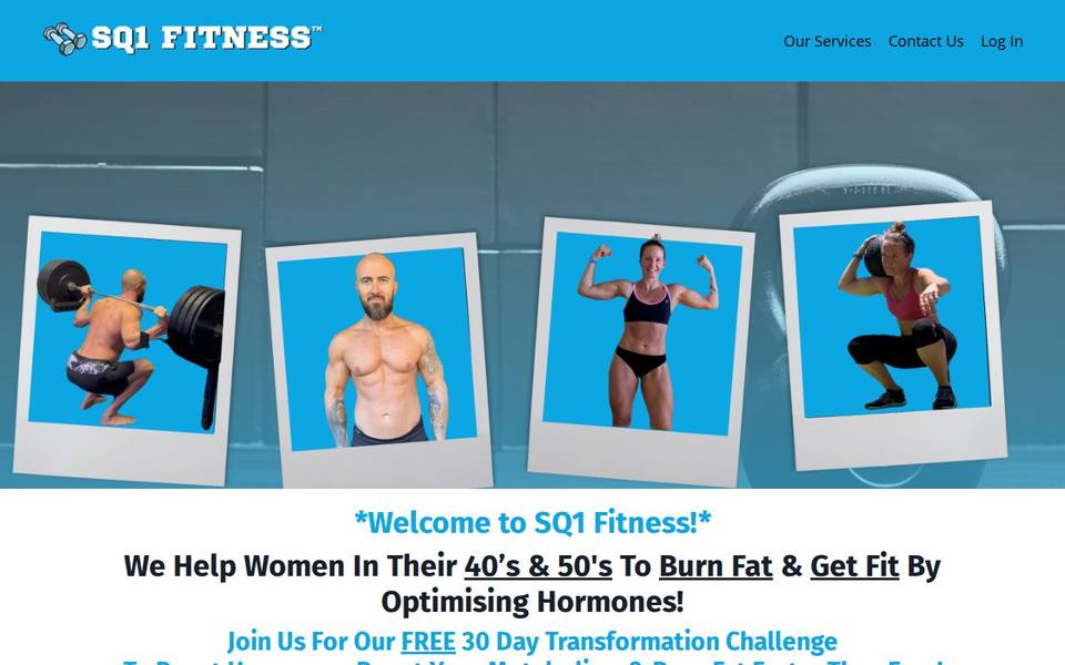 Square One Fitness website