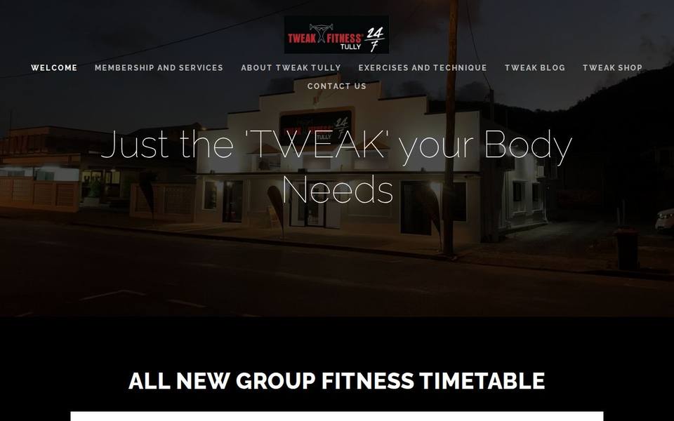 Tweak Fitness website