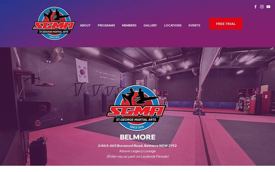 St. George Martial Arts Academy Belmore website